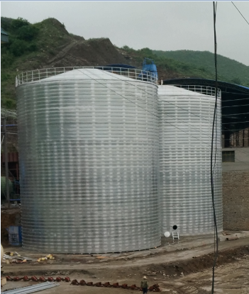 莒县粮食钢板仓的安装全过程不用热焊接