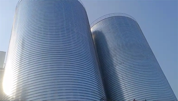 莒县2座混凝土高架卷板仓